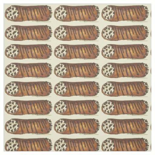 Take the Cannoli Chocolate Chip Italian Pastry Fabric