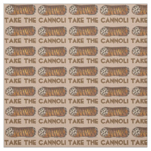 Take the Cannoli Italian Chocolate Chip Fabric