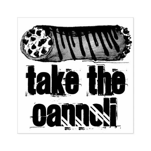 Take the Cannoli Italian Chocolate Pastry Stamp
