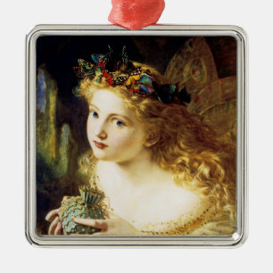 Take The Fair Face of Woman Metal Ornament