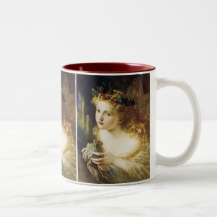 Take The Fair Face of Woman Two-Tone Coffee Mug