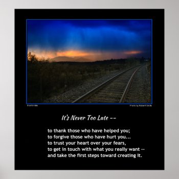 Take The First Steps... Poster by inFinnite at Zazzle