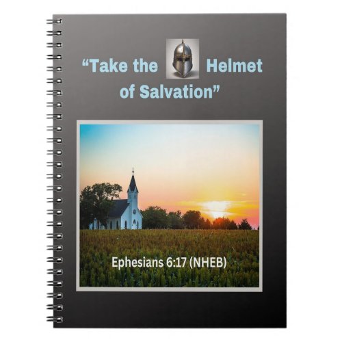 Take the Helmet of Salvation _ Spiral Photo Notebook