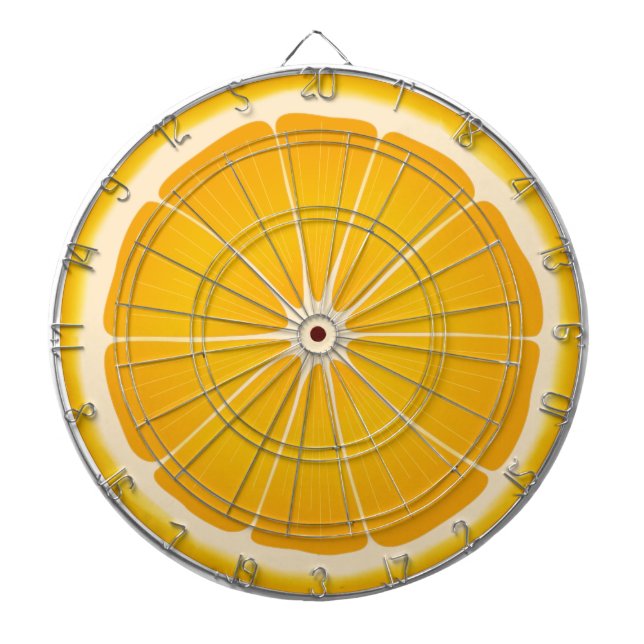 Take the Orange Slice Challenge  Dart Board (Front)