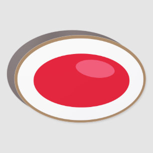 Take the RED pill Oval Sticker Car Magnet