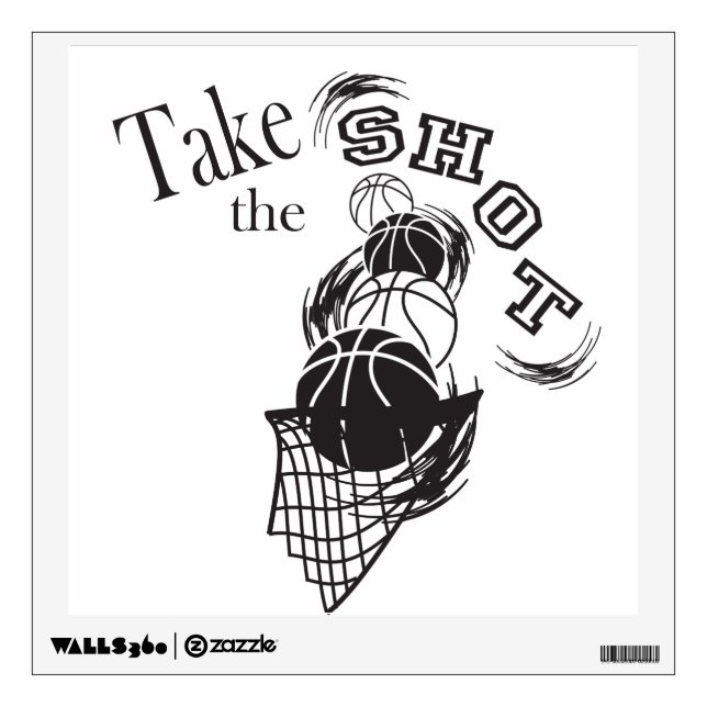 Take the Shot Wall Sticker (Front)