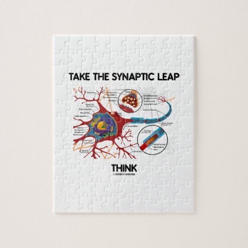 Take The Synaptic Leap Think Neuron Synapse Jigsaw Puzzle