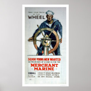 Take the Wheel - Merchant Marine (US02058) Poster