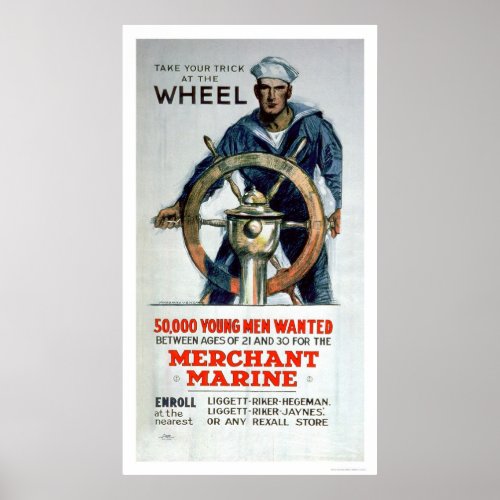 Take the Wheel _ Merchant Marine US02058 Poster