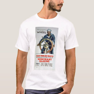 Take the Wheel - Merchant Marine (US02058) T-Shirt