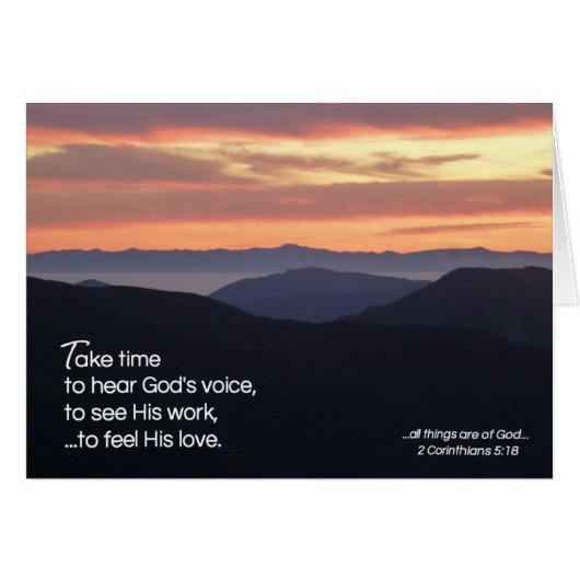 Take Time...Religious Cards (Front Horizontal)