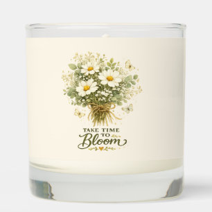 Take Time to Bloom Bouquet Design Scented Candle