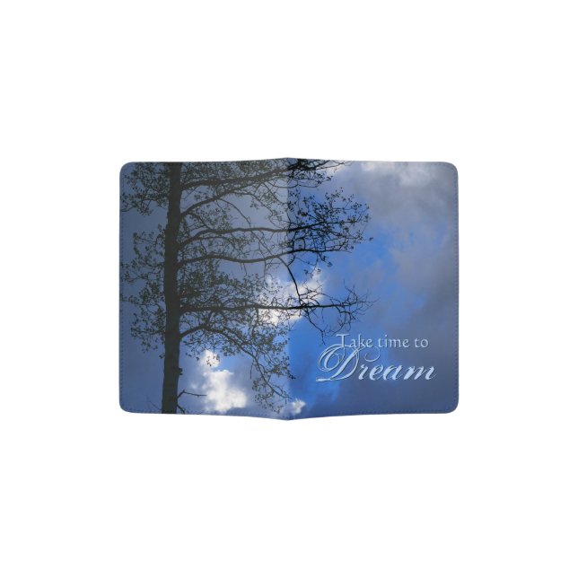 Take Time to Dream Passport Holder (Opened)