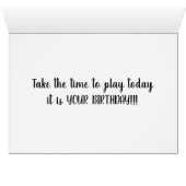 TAKE TIME TO PLAY IT IS "YOUR BIRTHDAY" (Inside Horizontal (Bottom))