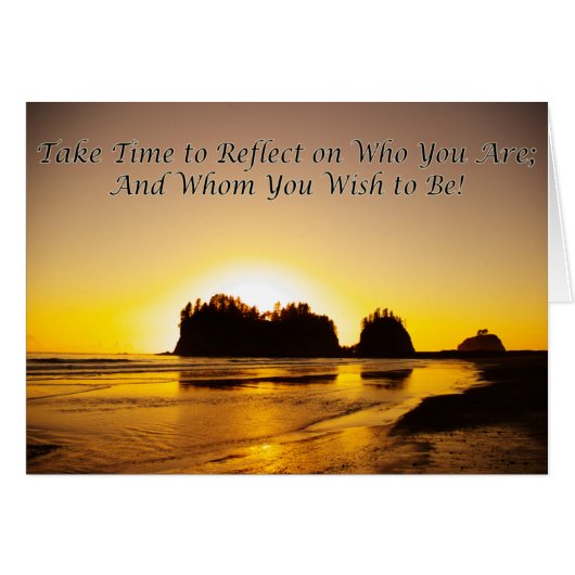 take time to reflect (Front Horizontal)