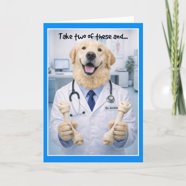 Take Two Rawhide Bones Get Well Card  RA-1 (Front)