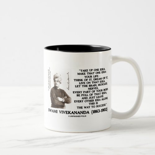 Take Up One Idea Make That Idea Your Life Quote Two_Tone Coffee Mug