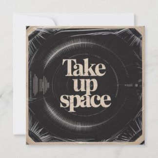 Take Up Space Holiday Card