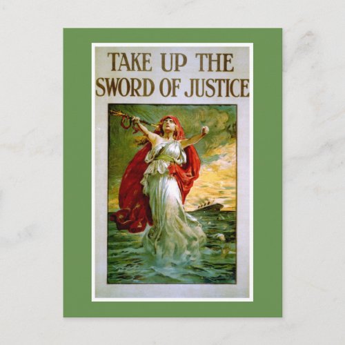 Take Up the Sword of Justice Postcard