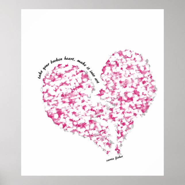 Take Your Broken Heart, Make It Into Art Poster (Front)