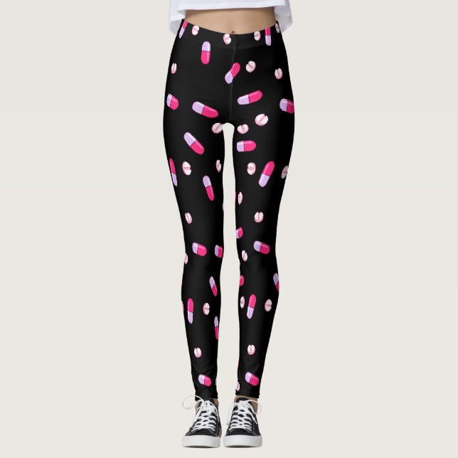 Take Your Medicine Leggings (black) (Front)