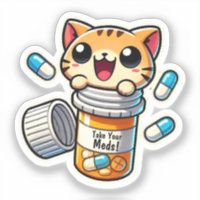 Take Your Meds! - Caring Cute Cat Reminder