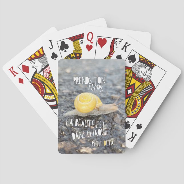 "Take your time..." Poker Cards (Back)