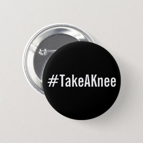TakeAKnee bold white text on black button