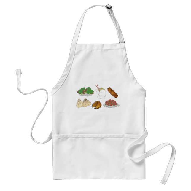 Takeaway Chinese Restaurant Takeout Food Cuisine Adult Apron (Front)