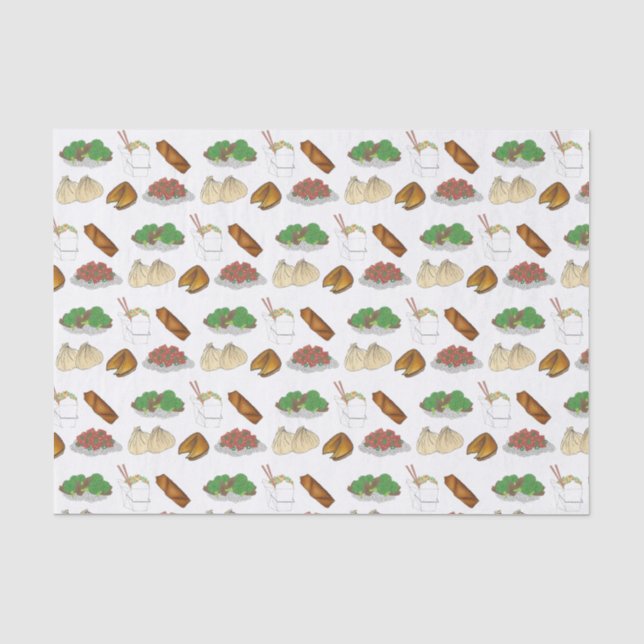 Takeaway Chinese Restaurant Takeout Food Cuisine Tissue Paper (Front)