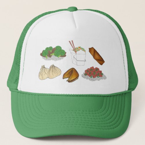 Takeaway Chinese Restaurant Takeout Food Cuisine Trucker Hat
