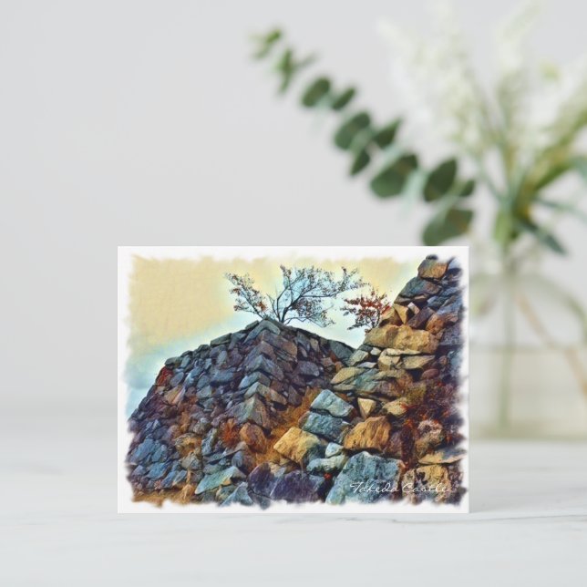 Takeda Castle Postcard (Standing Front)