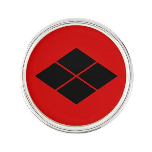 Takeda kamon Japanese samurai clan red Lapel Pin
