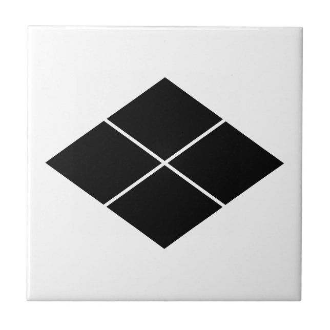 Takeda rhombus ceramic tile (Front)