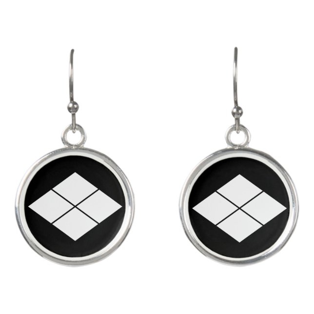 Takeda rhombus earrings (Front)