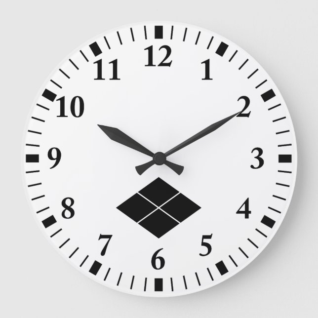 Takeda rhombus large clock (Front)