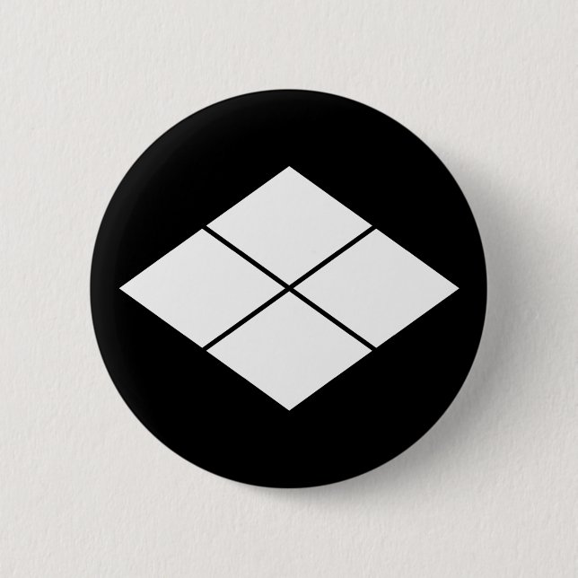 Takeda rhombus pinback button (Front)