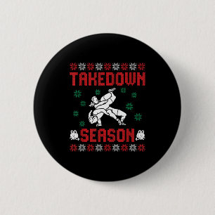 Takedown Season Girls Wrestling Ugly Sweater Chris Button