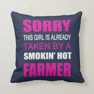 Taken By A Farmer Throw Pillow