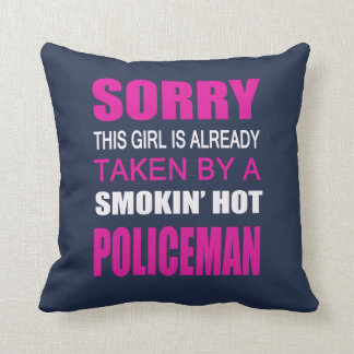 Taken By A Policeman Throw Pillow