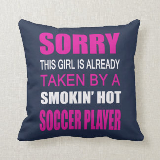 Taken By A Soccer Player Throw Pillow