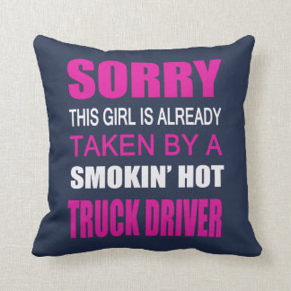 Taken By A Truck Driver Throw Pillow