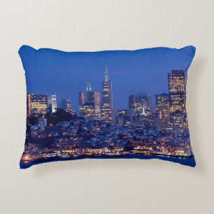 Taken from the roof of the prison on Alcatraz Accent Pillow