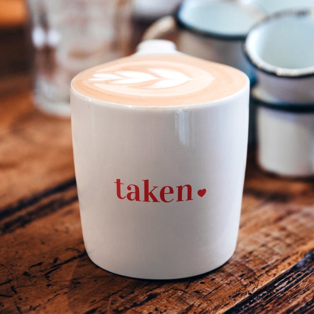 Taken Heart Minimalist Love  Espresso Cup (Creator Uploaded)