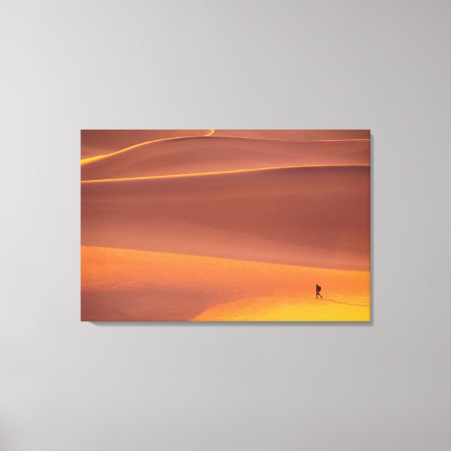 Taken in January at the crack of dawn in Death Canvas Print (Front)