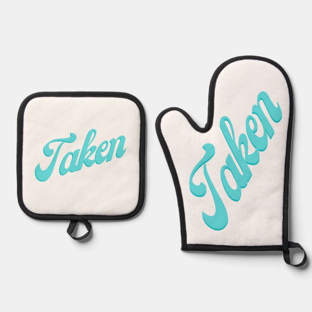 taken oven mitt & pot holder set (Front)
