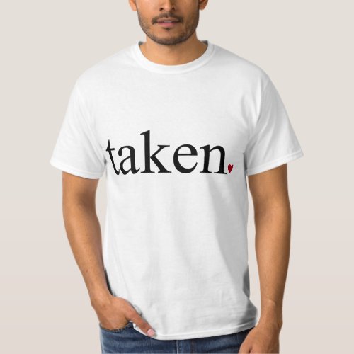 Taken t_shirt Modern minimalist heart design T_Shirt