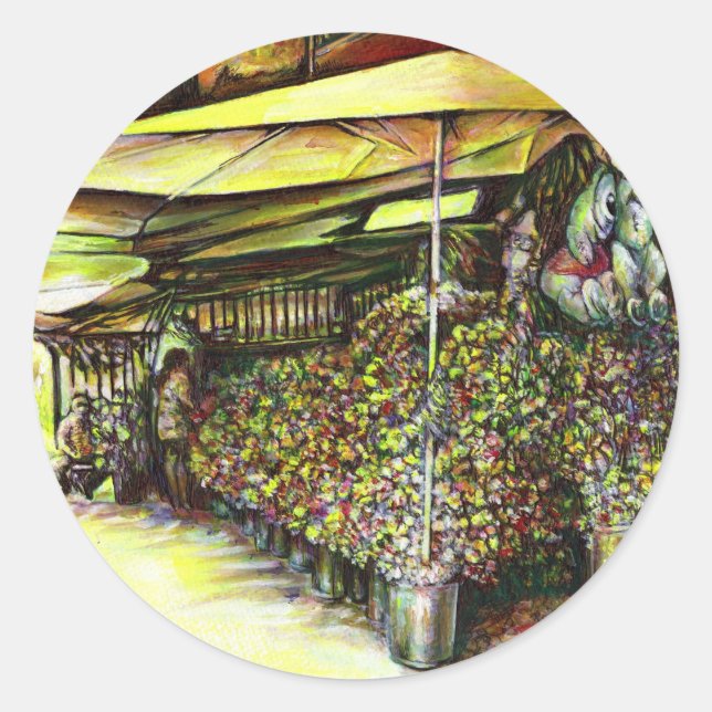 Taken the Possession of Optices Classic Round Sticker (Front)