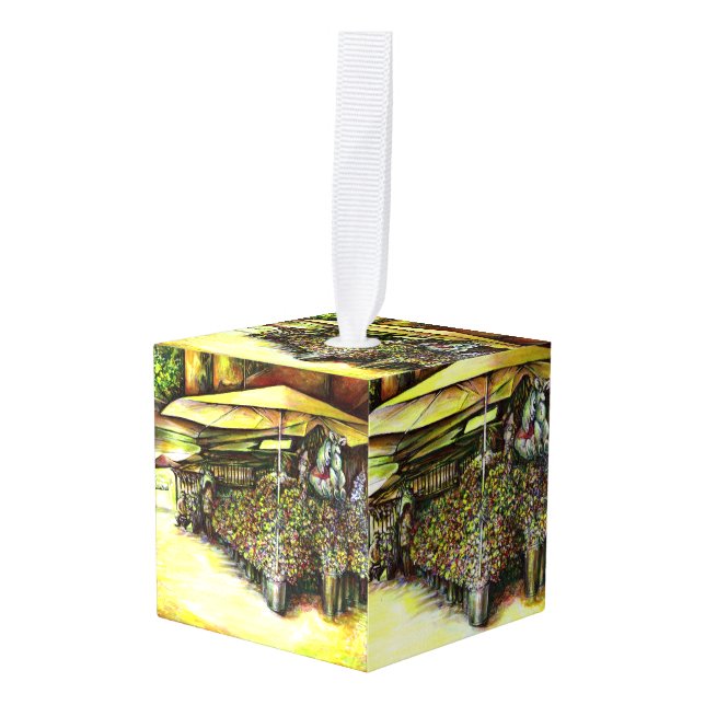 Taken the Possession of Optices Cube Ornament (Front Angled)