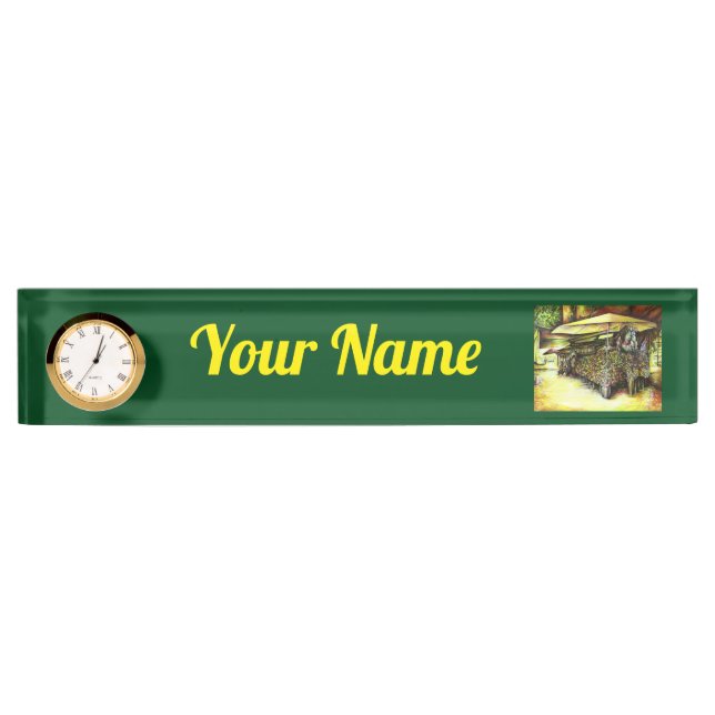 Taken the Possession of Optices Desk Name Plate (Front)